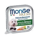 Консервы для собак Monge Dog Fresh курицаовощи 100 г